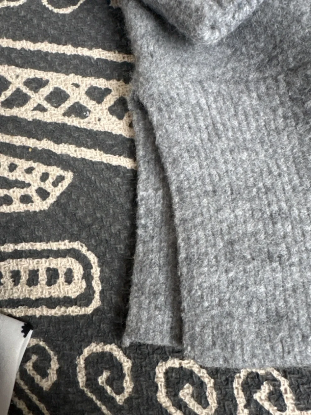 #77 🌷Zara Grey Turtleneck Sweater with Black Piping - Picture 5 of 6
